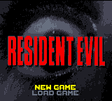 Resident evil title screen for GameBoy Color